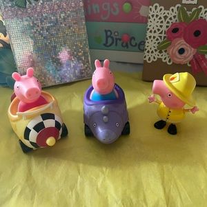 Peppa the pig figurine’s.
